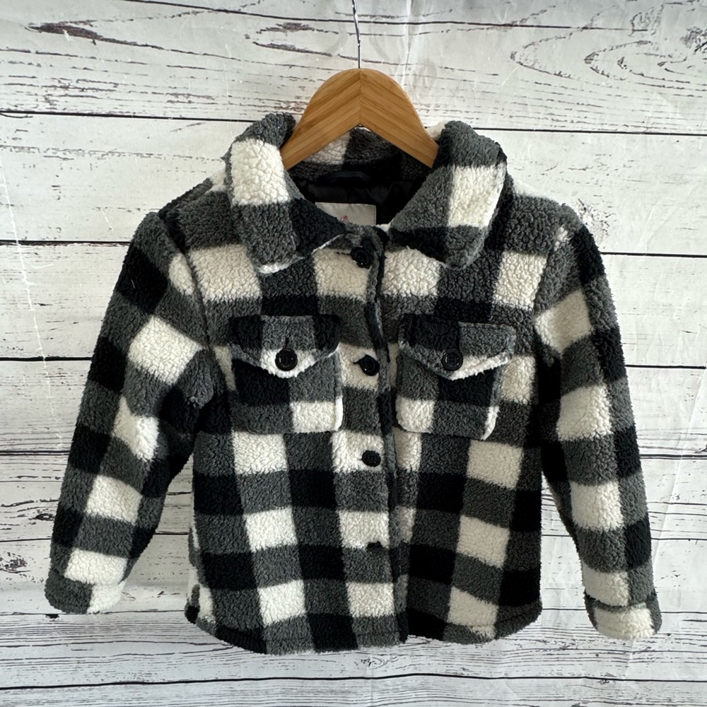 Plaid Sherpa Jacket